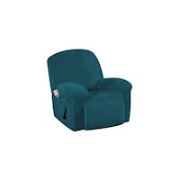 Funda para sofá reclinable de terciopelo, inferior elástico